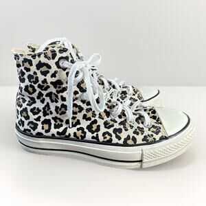 Converse Lift Hi Top Platform Cheetah Leopard Print 570915C Women's Size 9